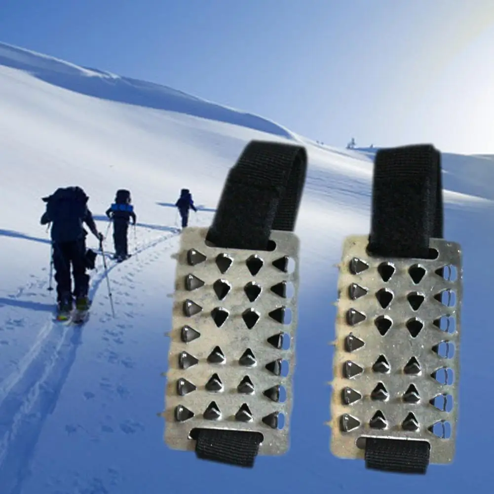 Easy to Use Shoes Ice Crampons Reliable Elastic Strap Useful Winter Snow Boots Shoe Cover Clips Crampons