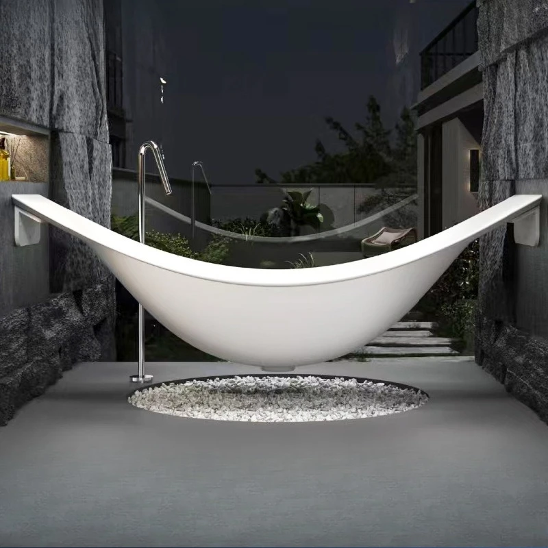 Hammock bath, hotel bed and breakfast bath, independent integrated artificial stone carbon fiber bath