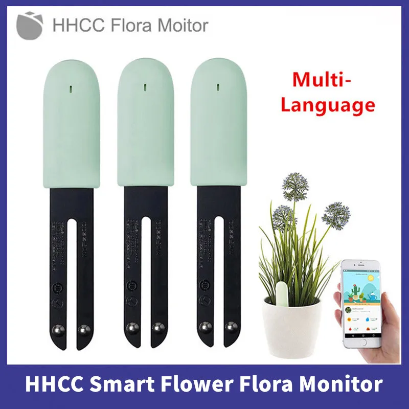 HHCC Flower Flora care Plant Soil Tester Monitor Soil Water Light Smart Tester Digital Detect Sensor Garden APP Remote Viewing