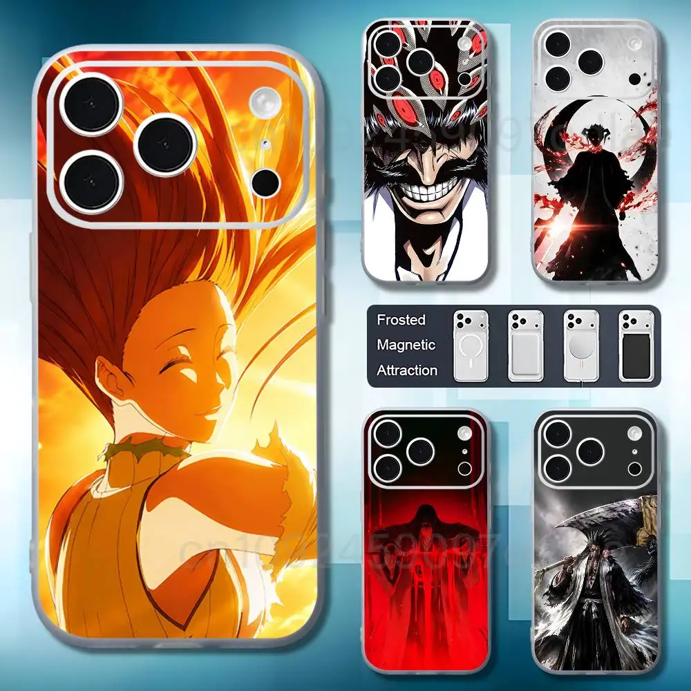 B-Bleach Thousand-Year Blood War Phone Case For iPhone 18 11 12 15 14 13 17 16 Pro Plus Max Air Mini Magnetic Frosted Cover