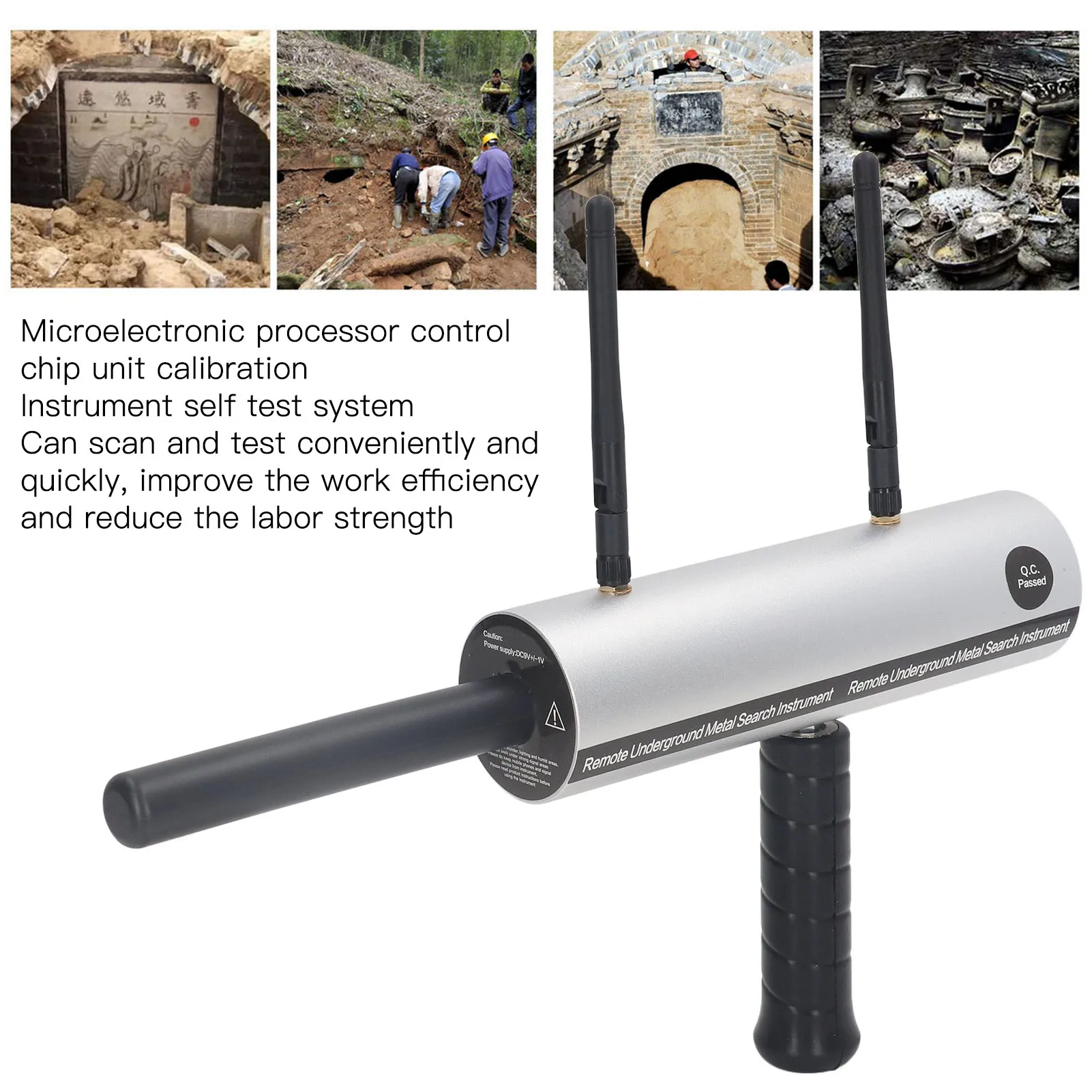 Metal Detector 1000 Range 20m Depth Professional Treasure Finder Gold Silver Copper Locator Scanner AC Metal Locator Gold Finder