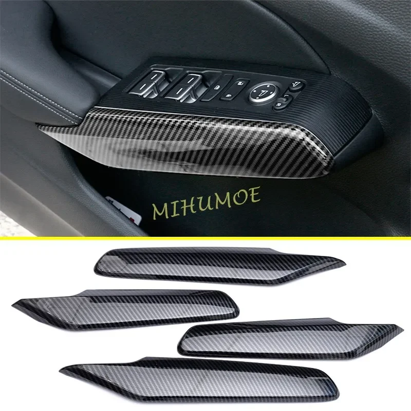 

For 2022-2025 Honda Civic 11th Carbon Fiber Interior Left Right Door Armrest Panel Cover Trims