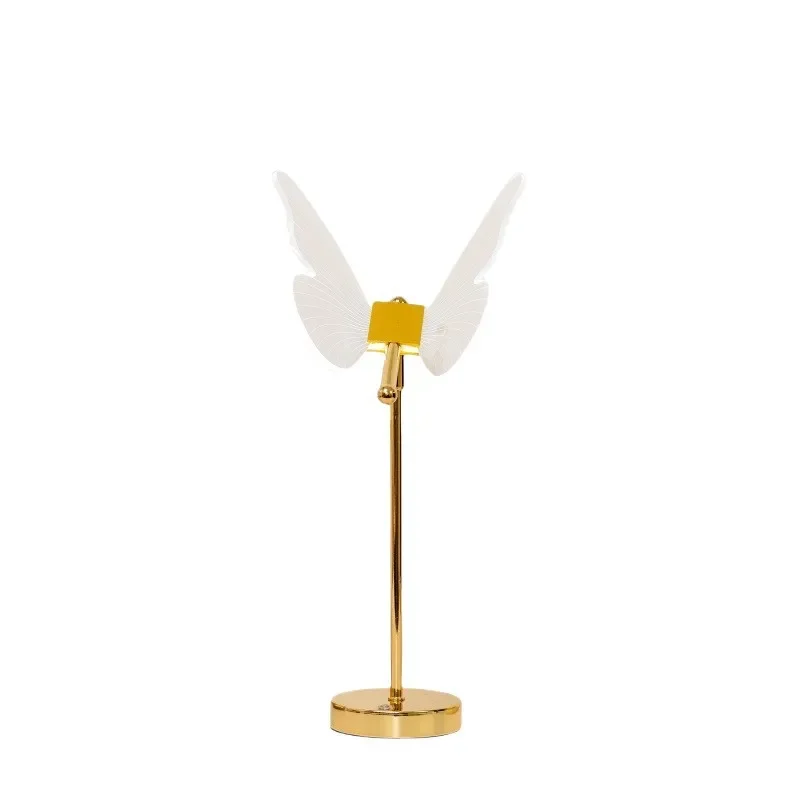 

Butterfly desk lamp Bedside lamp Bedroom light luxury high-end charging model decorative atmosphere lamp desktop ornament