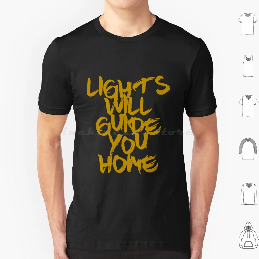 Lights Will Guide You Home T Shirt Big Size 100% Cotton Chris Music Music Of The Spheres Band Song