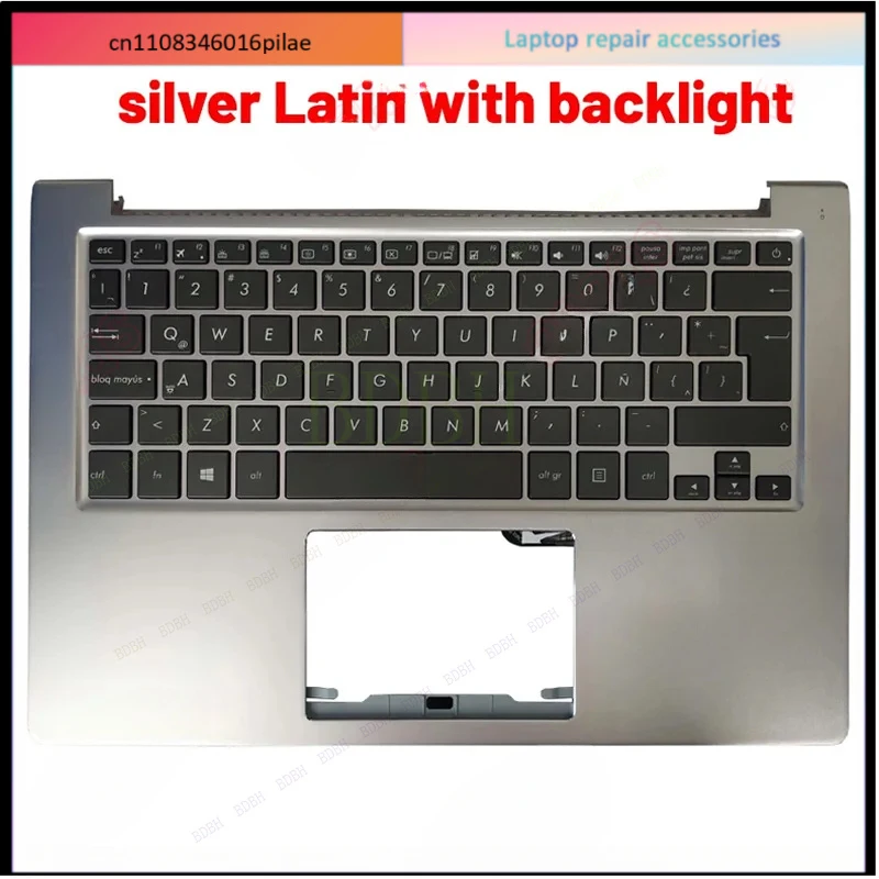 NEW Spanish/Latin/Russian Laptop Keyboard For Zenbook U303 U303LB U303LN U303UA UX303L UX303 U303L UX303LN Palmrest Upper