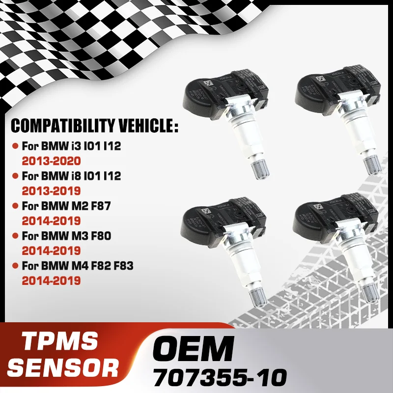 

TPMS Tire Pressure Sensor Monitoring System For BMW Alpina 5 2014-2017 BMW Alpina 6 2014-2019 BMW Alpina D5 2014-2019 6798872-04