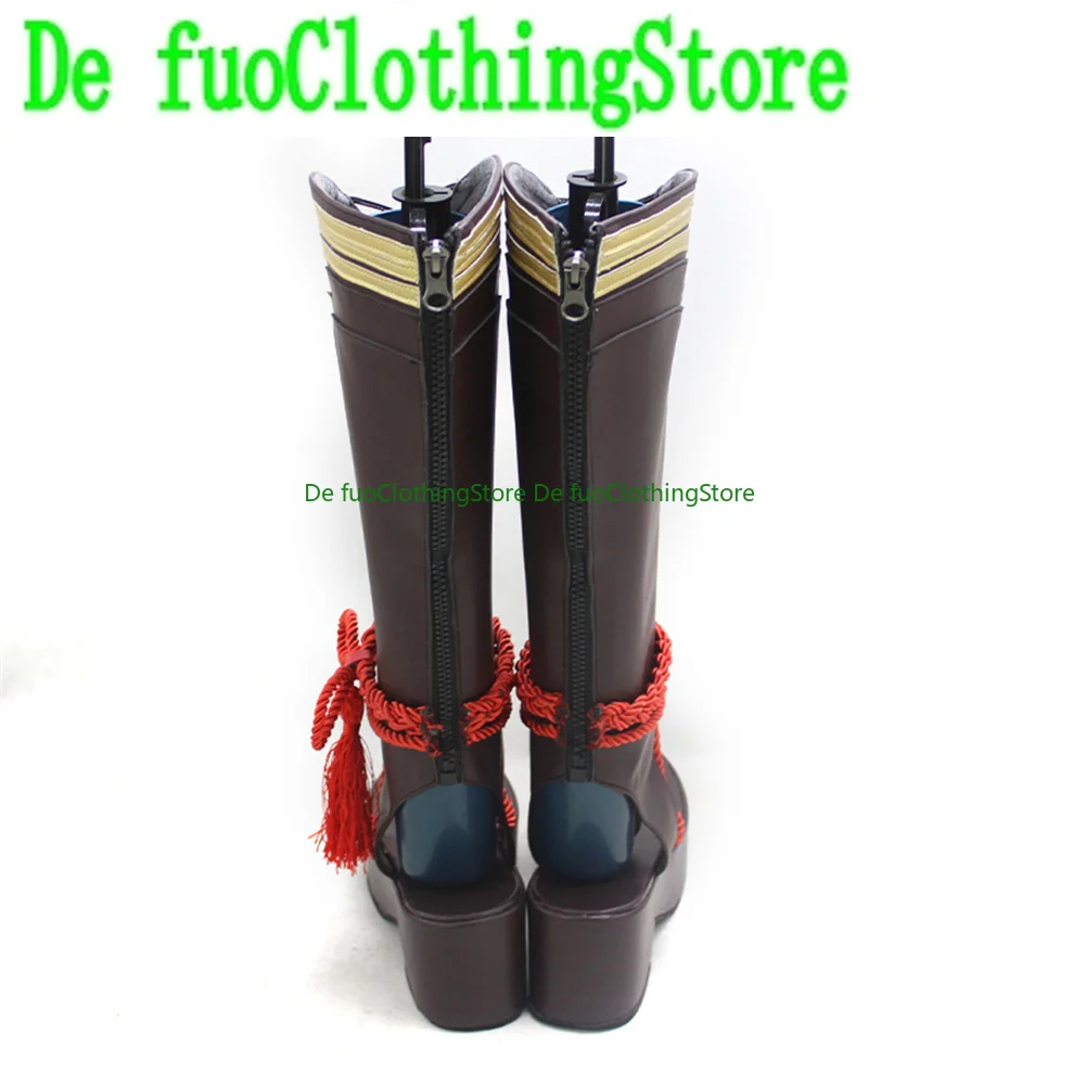 Genshin Impact Shikanoin Heizou Cosplay Schuhe Stiefel Halloween Weihnachten DefuoClothing Shoes Store