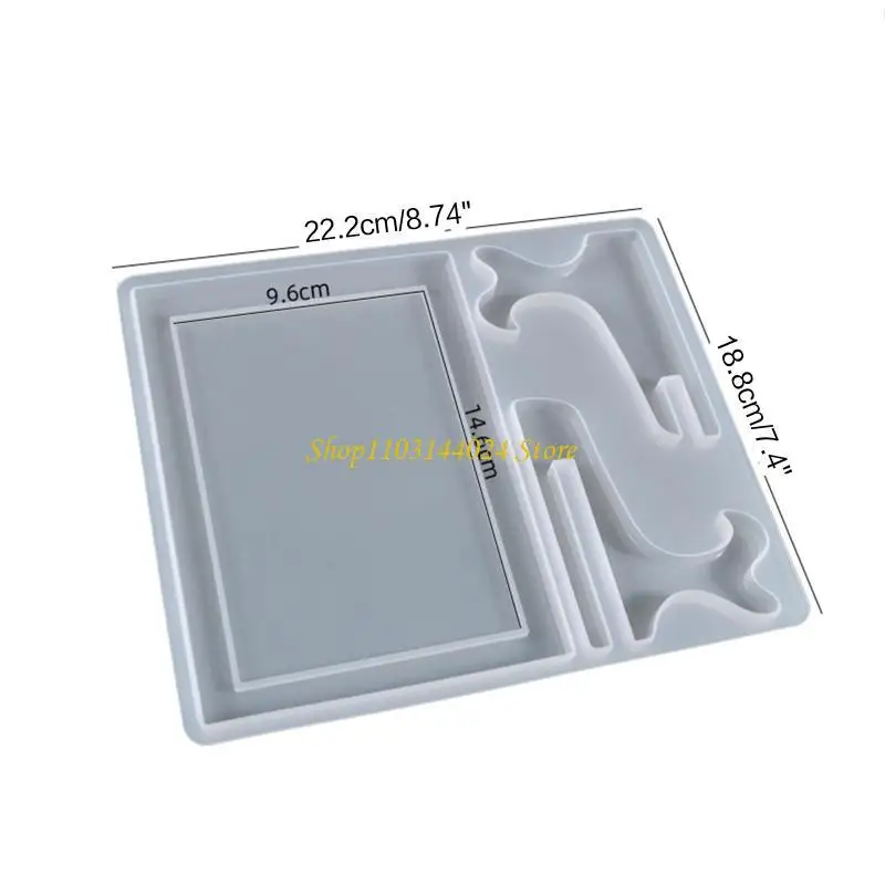 

N5KE Photo Frame Resin Molds Rectangle Oval Irregular Photo Frame Epoxy Casting Mold