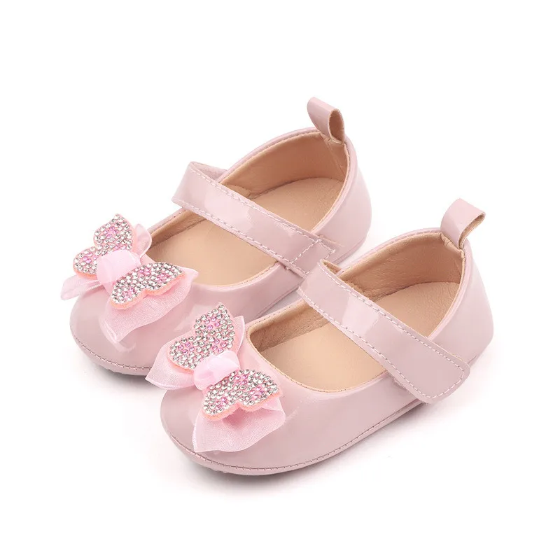 Mode Babys chuhe niedlichen Bowknot Säuglings mädchen Prinzessin Schuhe weiche Gummis ohle Neugeborene Krippe erste Wanderer