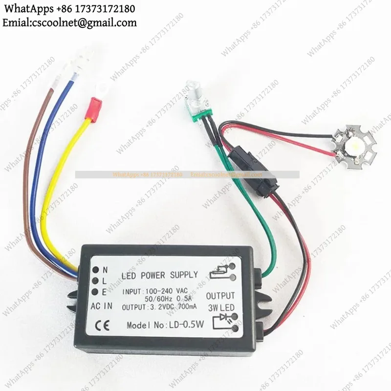 LED Dimming Power Supply 3-5W Adjustable Current for Microscope Light Source 100-240V Input Driver Adapter