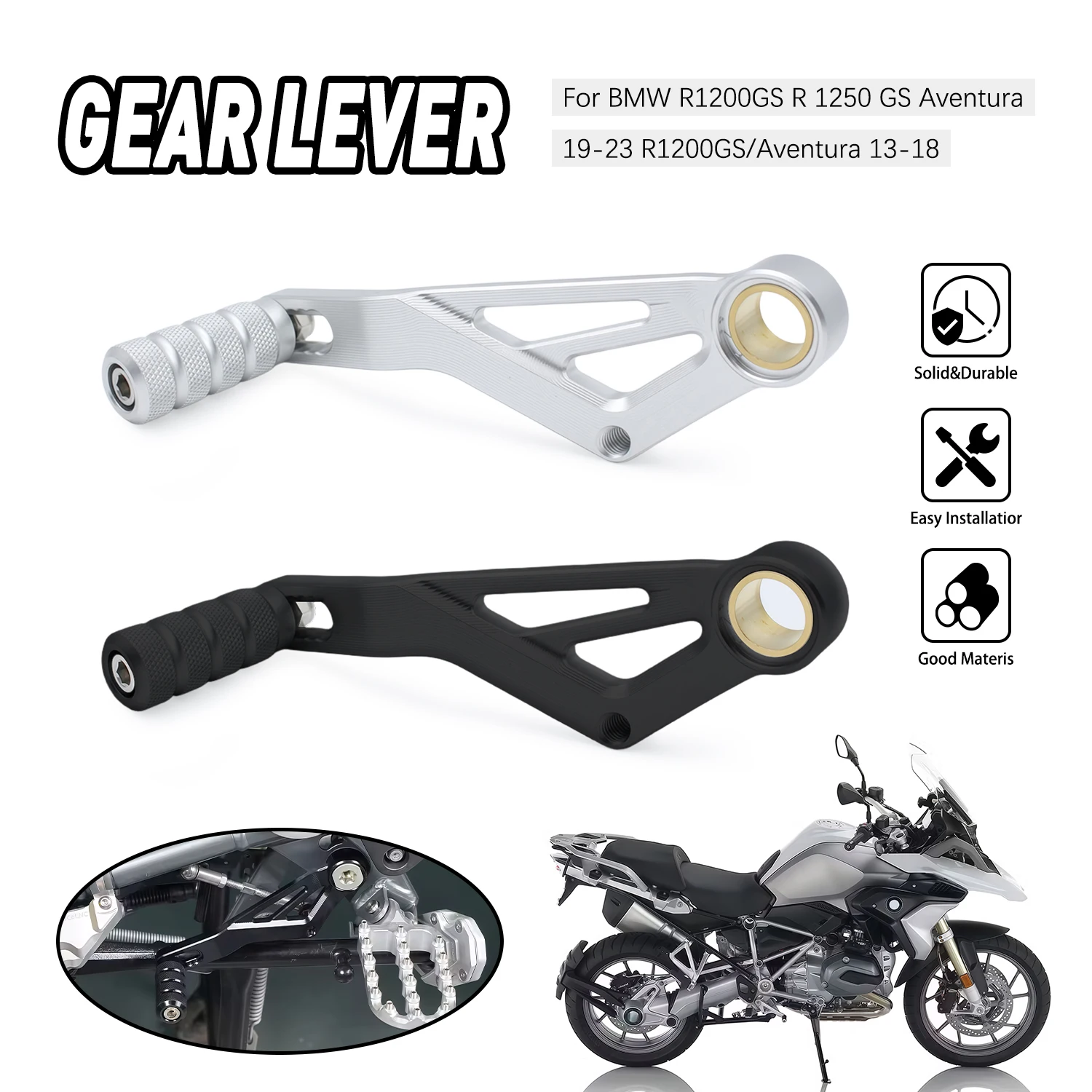 

Gear shift lever For BMW R1200GS Adventure 2013-2018 R1250GS 2019-2023 R1250GS Adventure 2019-2024 Motorcycle Replacement Parts