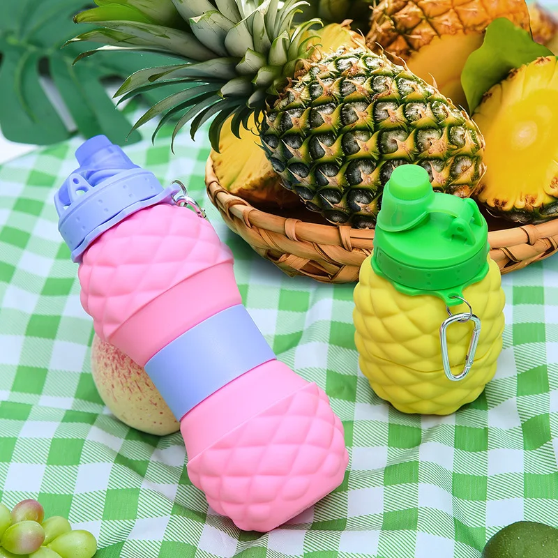 Outdoor-Sport Reise Wasserkocher Silikon Klappbecher Lebensmittelqualität Wasserbecher kreative Teleskop-Wasserflasche