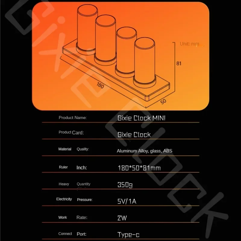 Nixie tuby zegar cyfrowy RGB elektroniczny blask lampy Led Nixie Tube zegarek na biurko oryginalna dekoracja stół Retro i akcesoria prezenty