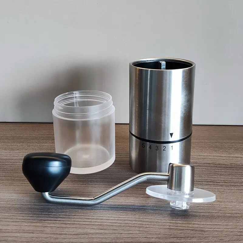 Moedor de Café Manual Portátil, Mini Moedor de Grãos de Café em Aço Inoxidável, Ferramenta de Cozinha Artesanal