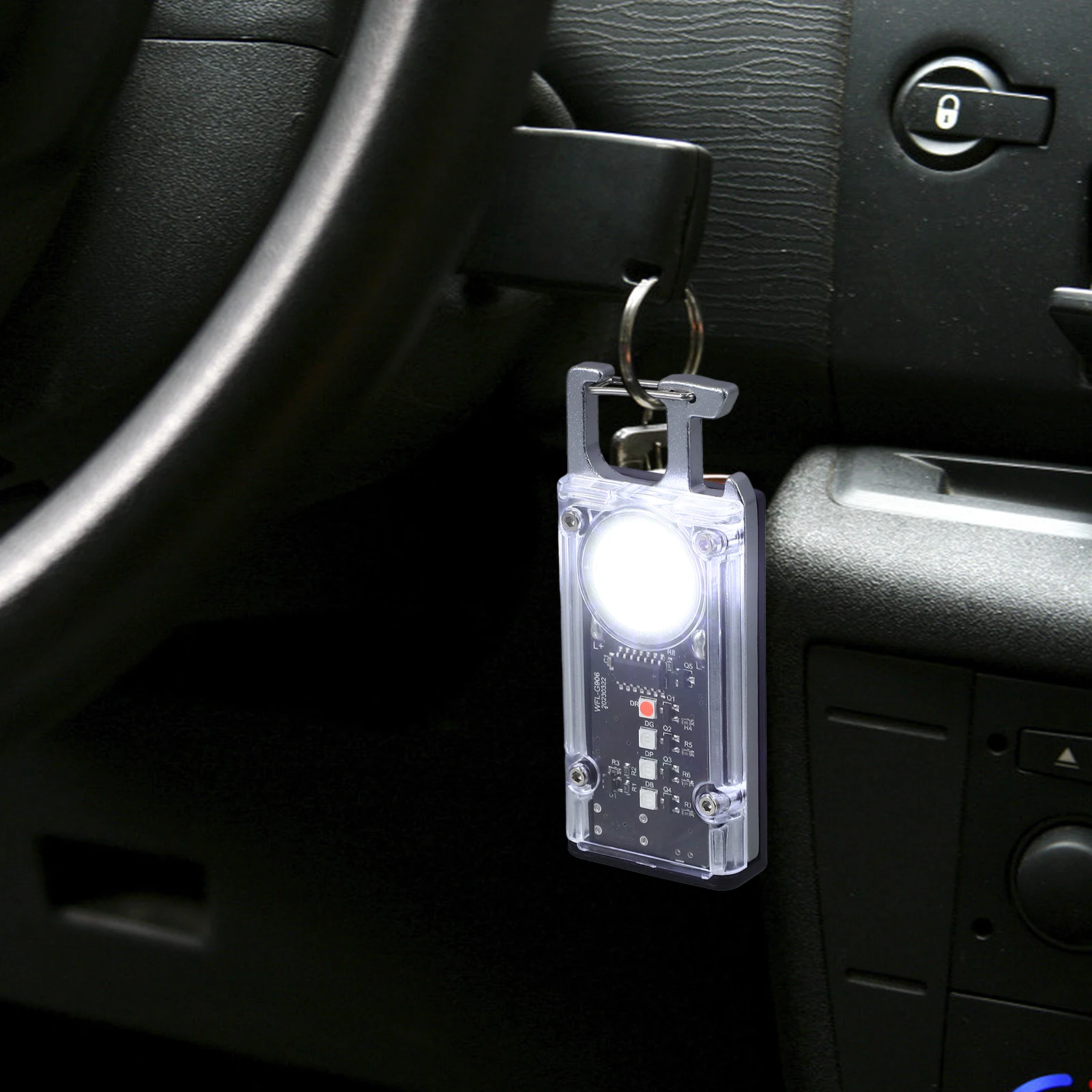 

Compact Flashlight Keychain Multifunction Portable Mini Travel Rechargeable Keychains