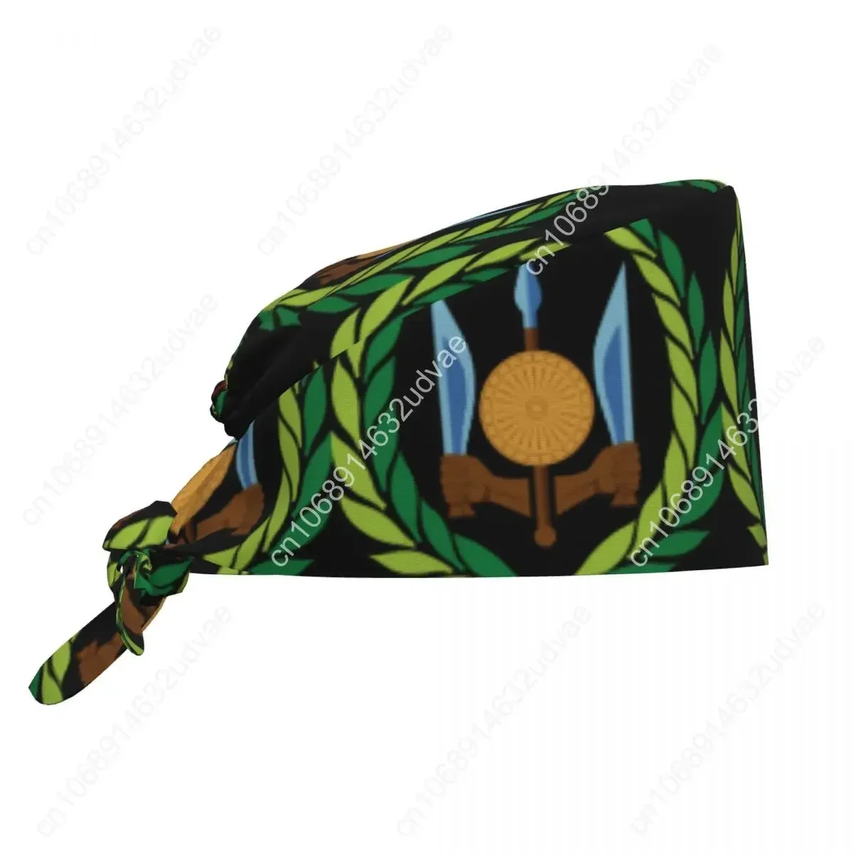Emblem Of Djibouti Hats Scrub Hat Beauty Salon Working Cap Laboratory Pet Shop Nursing Scrub Cap