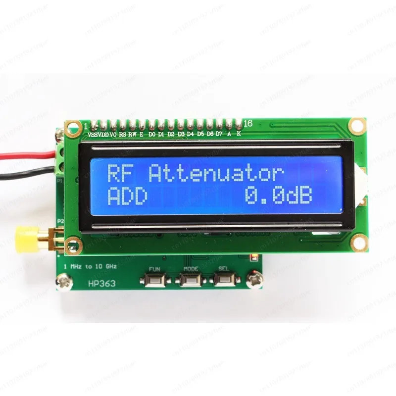 1MHz to 10GHz RF Power Meter, -50 to 0dBm with Programmable Attenuation, Handheld Power Meter