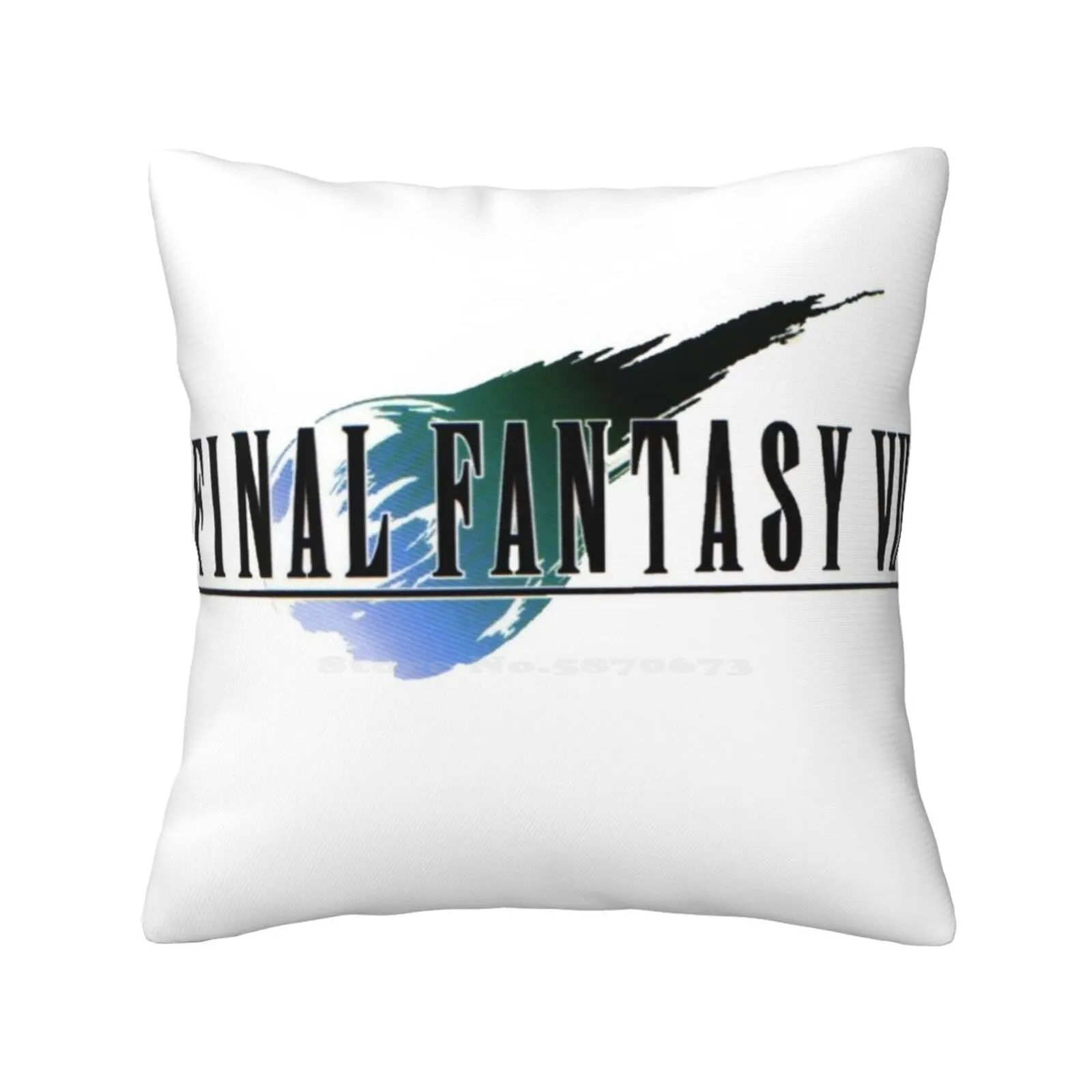 Final Fantasy 7 T-Shirt Funny Cute Decor Square Pillowcase Final Fantasy 7 Video Game Gamer