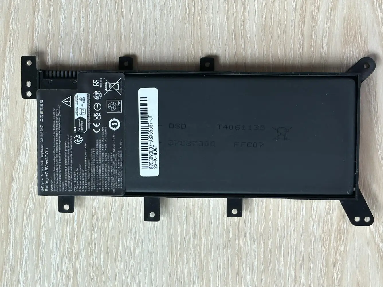 Laptop Battery For ASUS X555 X555L X555LD X555LF X555LA X555LB X555LI X555LJ X555LN F555A F555U A555L K555L C21N1347 38Wh 7.6V