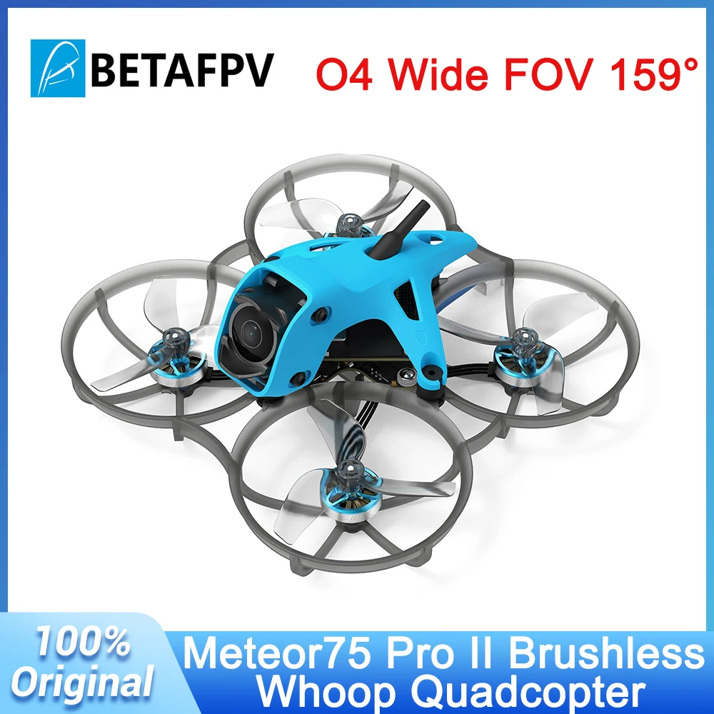 BETAFPV Meteor75 Pro II O4/PNP ELRS 2.4G Brushless Whoop Quadcopter with or without Battery Lava II 1S 580mAh 95C