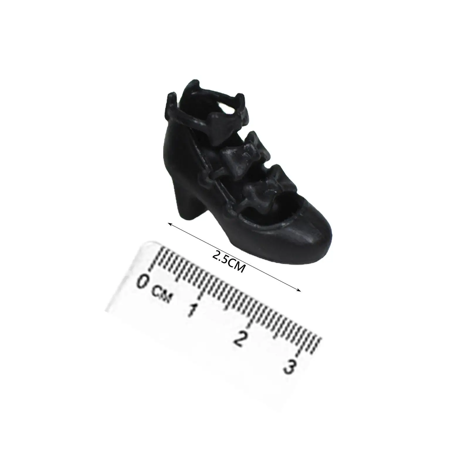 Sapatos de Boneca de Pano Casual para Meninas, Sandálias de Substituição, Arco, Botas de Salto Alto, Miniatura, 1/6, 12"