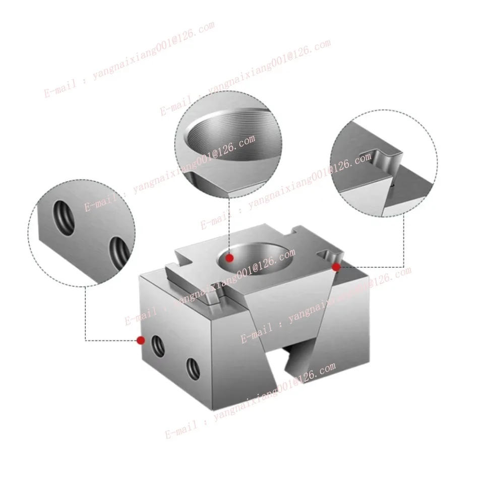 3pcs M6 M8 M10 M12 M14 OK Fixture CNC Machining Tabletop Adjustable Side Clamping Block Precision Vice for Soldier Model Crafts