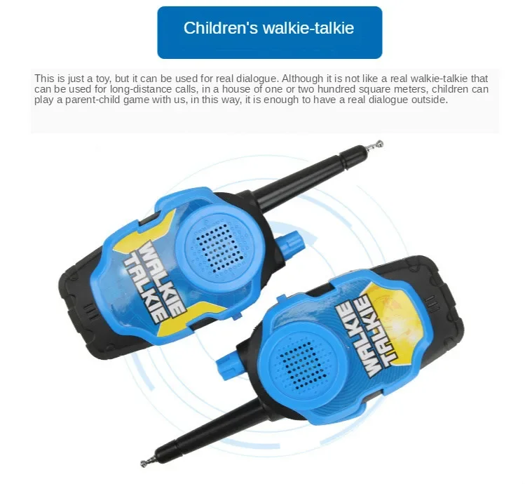 A Pair 50M Walkie Talkies Mini Portable Handheld Two-Way Radio Toy For Kids Children Outdoor Interphone Toy for Children Gifts