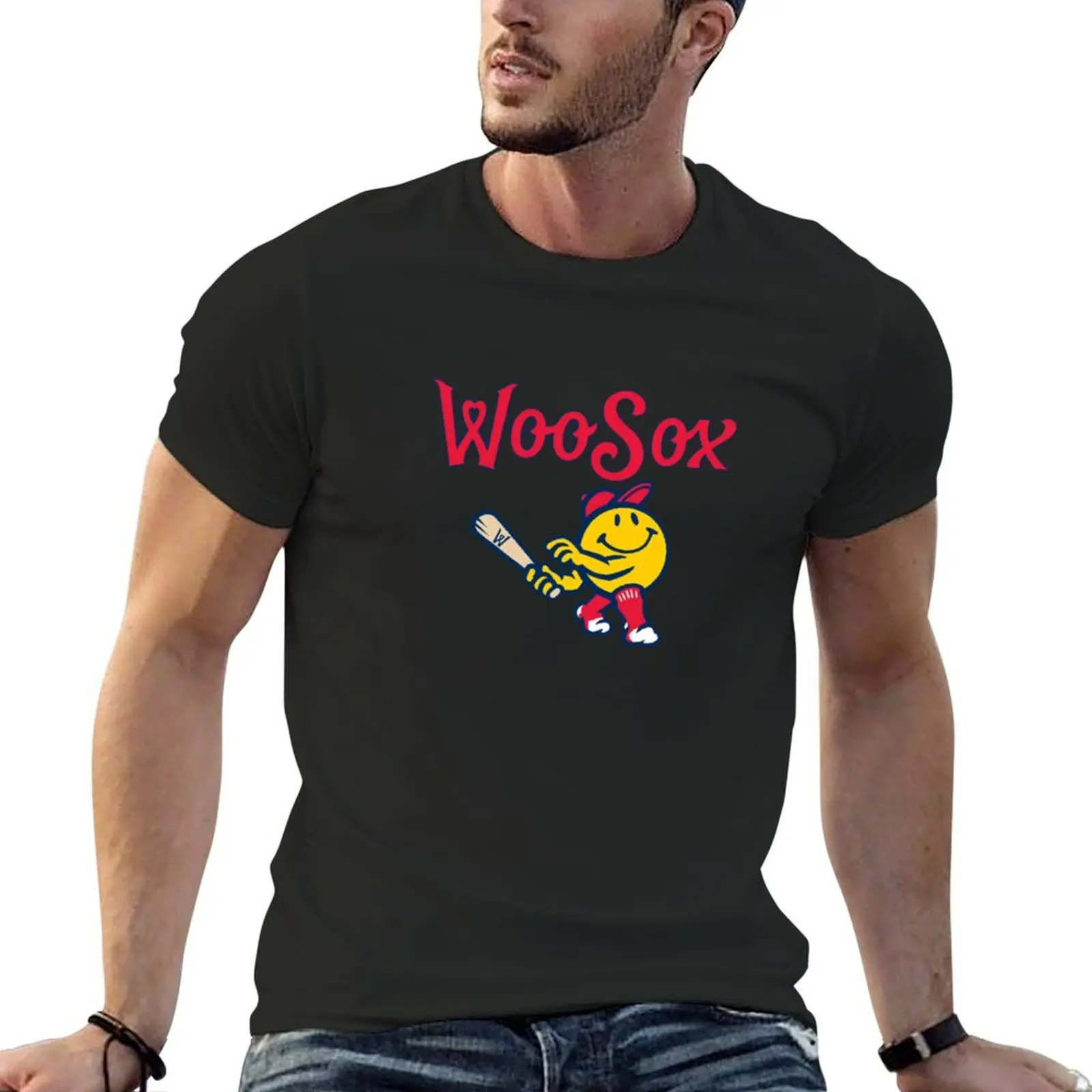 

Classic Retro Woo-Sporty Stuff T-Shirt kawaii clothes anime stuff street wear boys whites Men's t-shirts