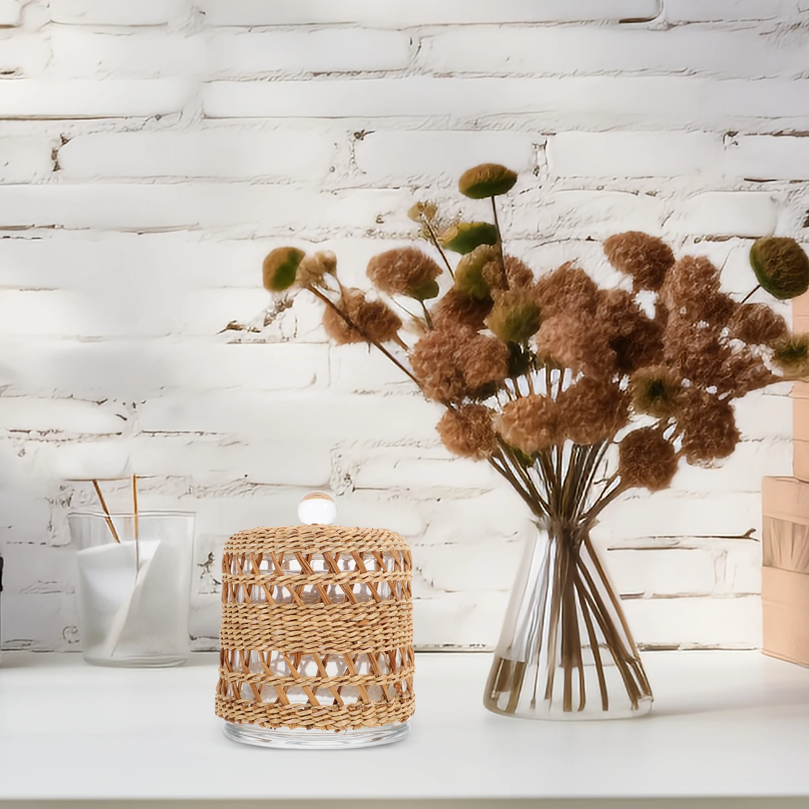 

Aromatherapy Glass Cover 23C30 Transparent Warm Atmosphere Bedroom Living Room Study Office Decorative Candles