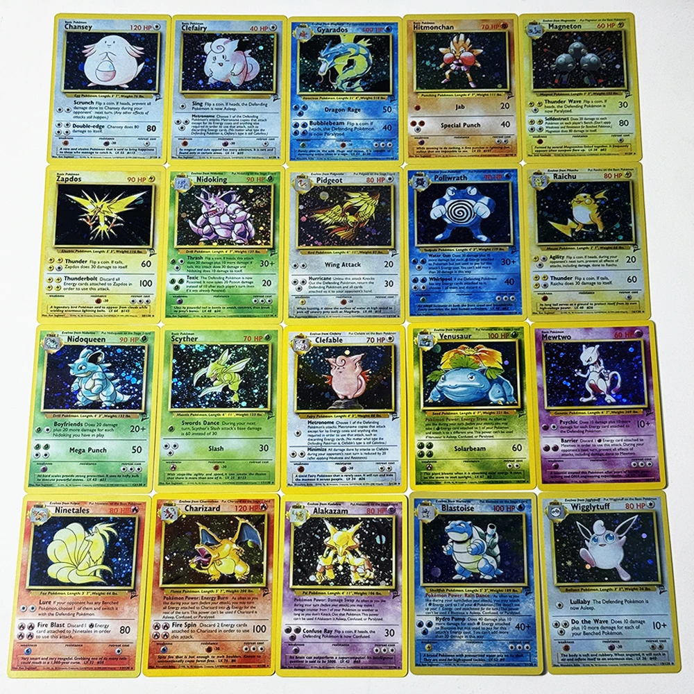 PKM Whole Set Base Set Base Set2 Jungle Fossil Team Rocket DIY Foil Proxy Game Rare PTCG Cards Charizard Snorlax Dark Charizard