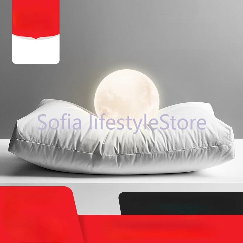 

Taiji stone goose feather down pillow antibacterial sleep aid home single five-star hotel pillow core decorations for home