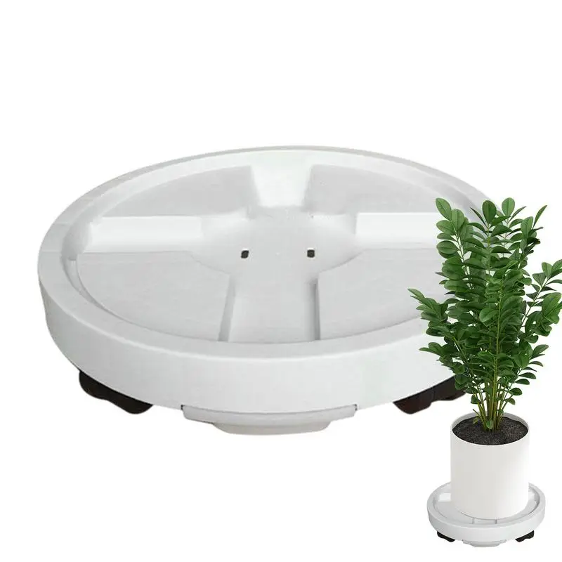 Plant Holder with Wheels Heavy Duty Planter Holder Trolley Wheeled Rolling Caster for Plants Indoor Outdoor Garden Patio Balcony