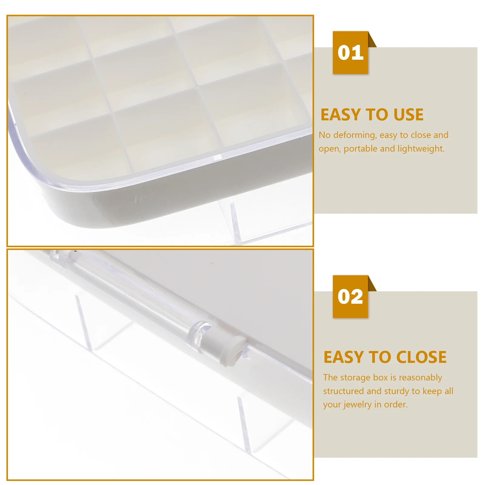 Jewelry Organizer Portable Travel Case Small Jewelry Box Earring Holder Lightweight Compact Stylish Design Portable Earring Box