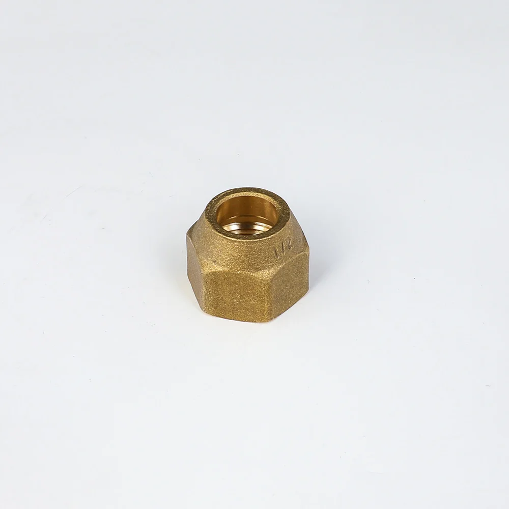 Brass Forged Hex Nut For 45 Degree SAE 1/4