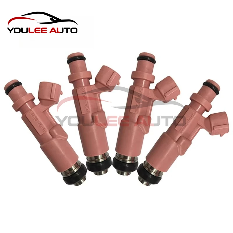 4Pcs 23209-75080 23250-75080 23250-79135 23209-79135 Fuel Injector For Toyota 4Runner Tocoma 2.4 L4 Prado RZJ120 2.7 2RZFE 3RZFE