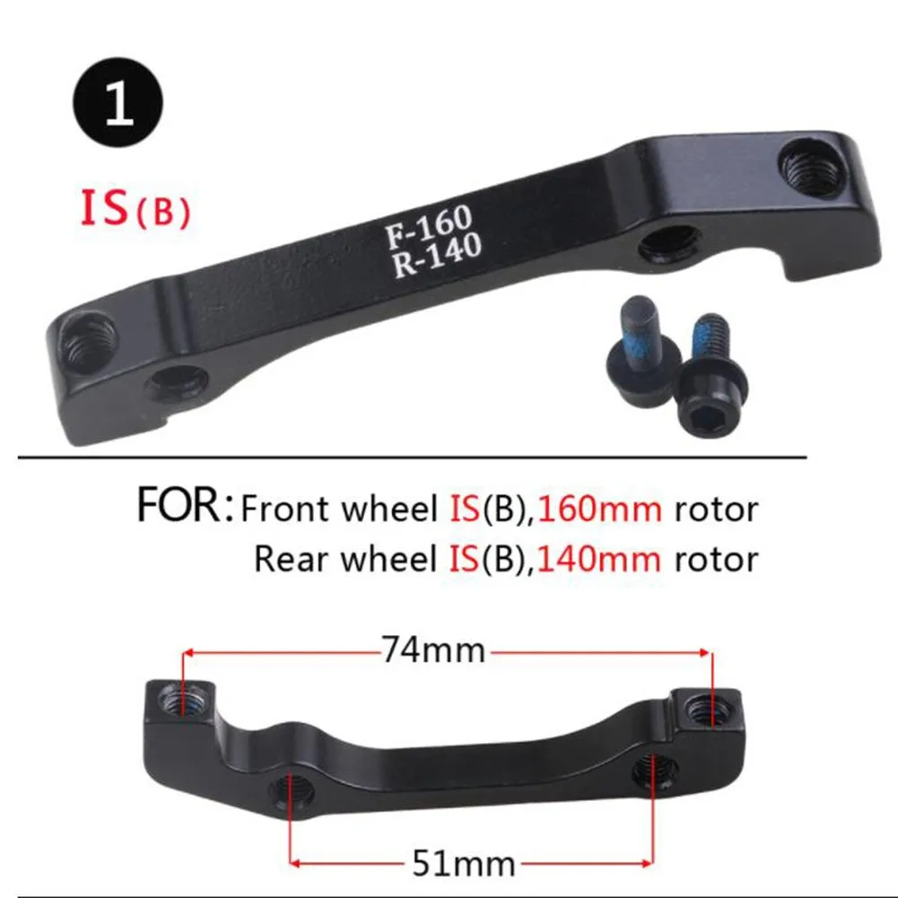 

Disc Brake Caliper Mount Adapter for Post/IS System Compatible with For 140/160/180/203mm For ROTORs Aluminium Alloy