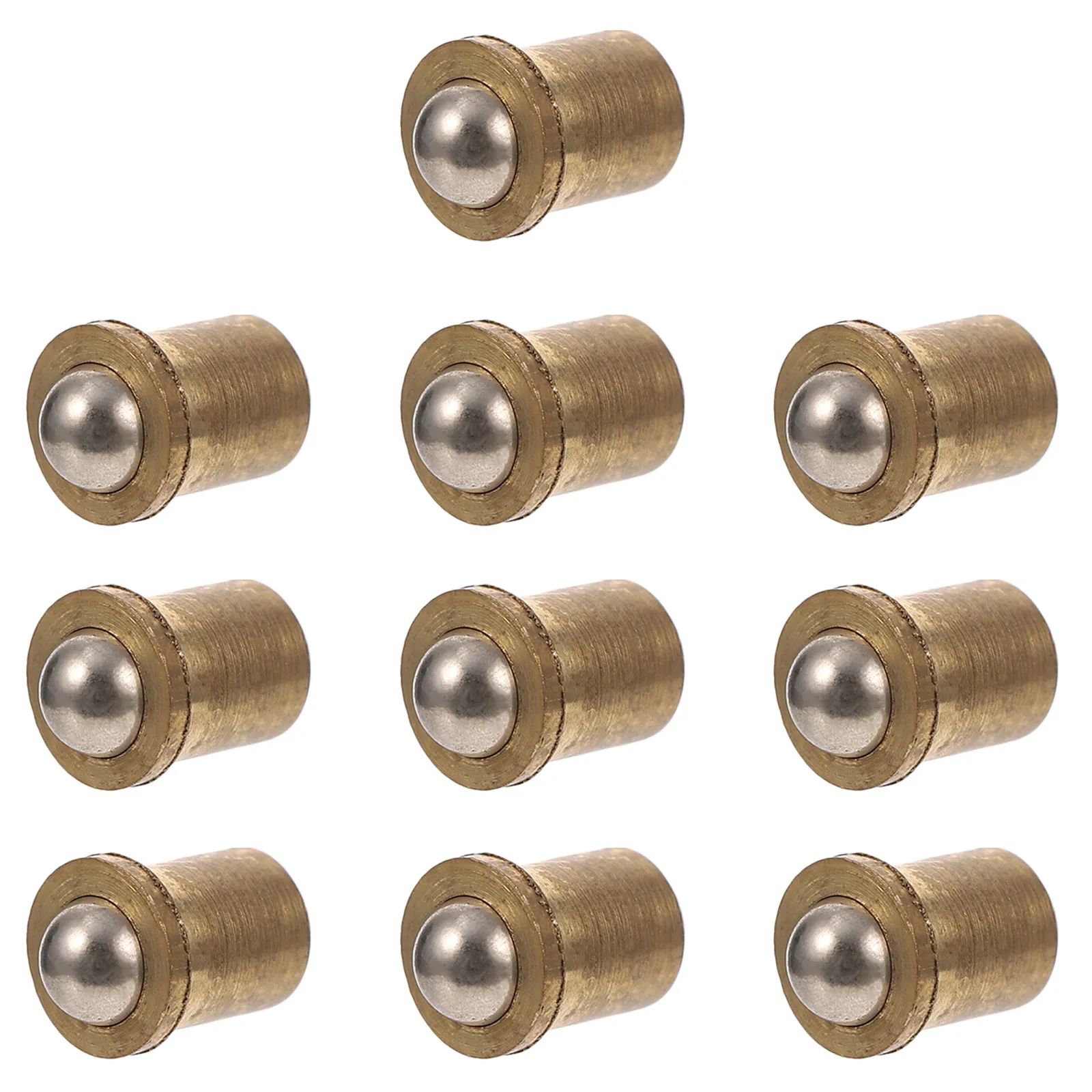 10pcs Spring-Loaded Ball Latch for Closet Doors – Hidden Mount Copper Catch Furniture Hardware