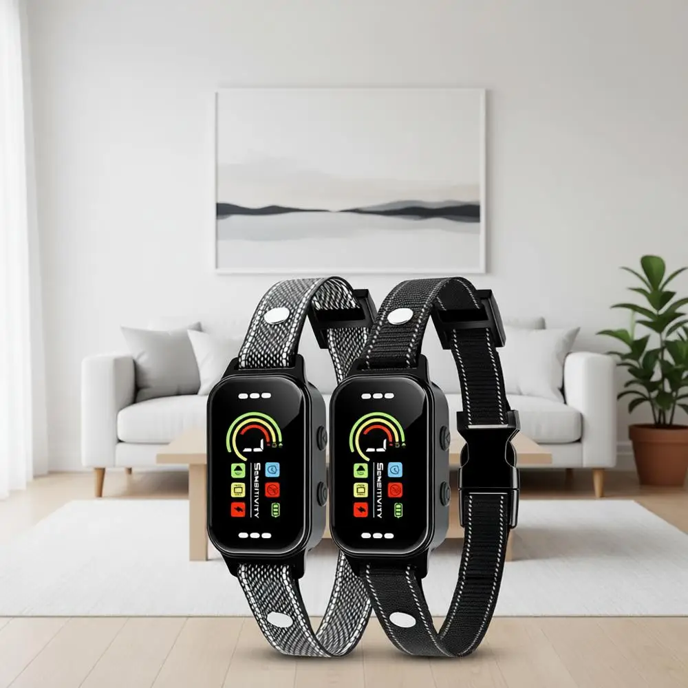 

Rechargeable Anti-Bark Training Collar, 7 Adjustable Sensitivity, Barking Collar with Vibration for Large Medium Small Dogs 8-12