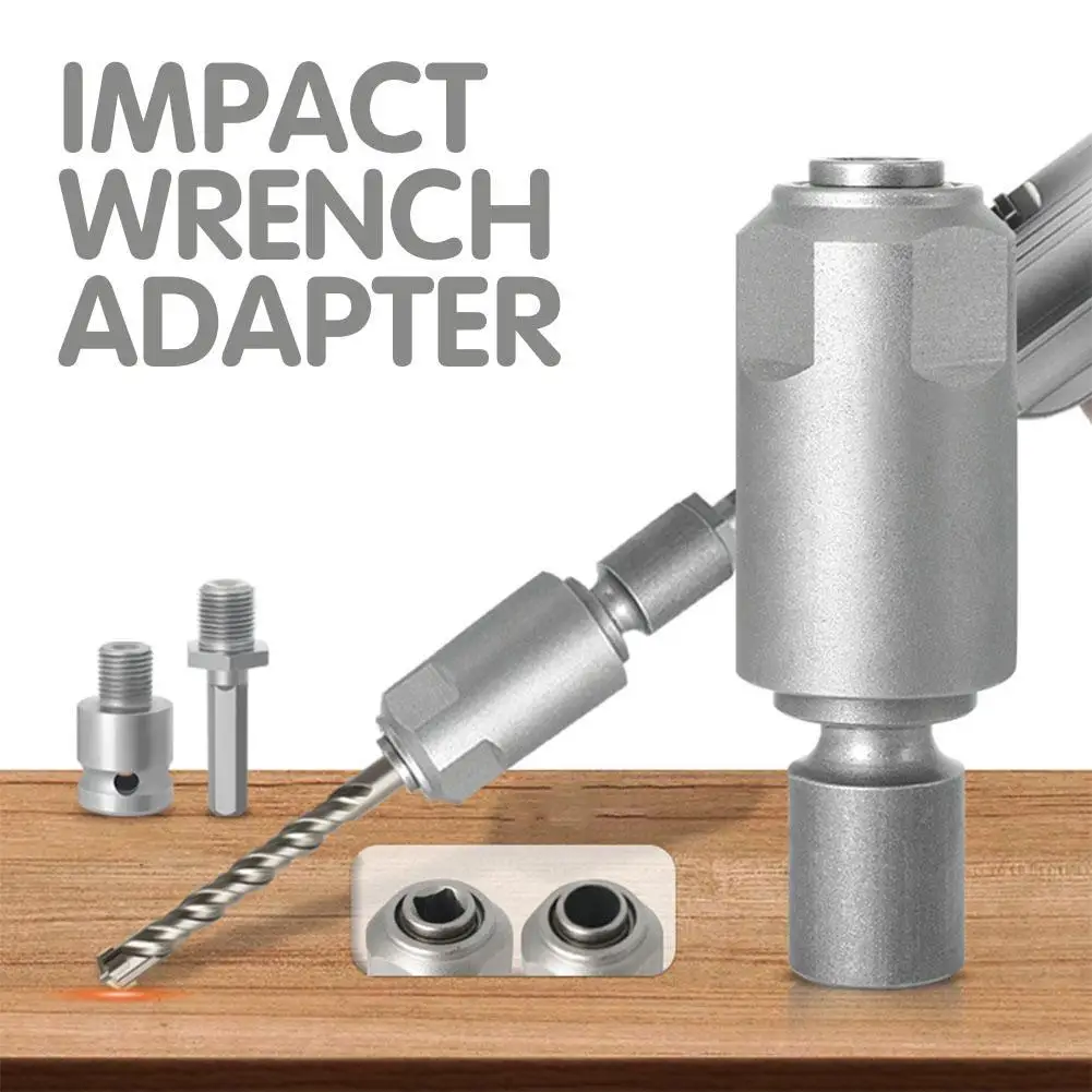 

Adapter For Converting Impact Wrench To Electric Hammer Converts To SDS-Plus/Square Interface For Use With Drill/Impact Wrench