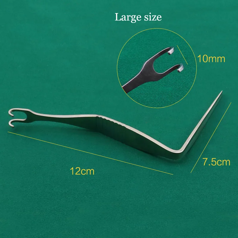 Medical nose plastic retractor Facial jaw Angle retractor Stainless steel nasal double-claw retractor cosmetic plastic tool