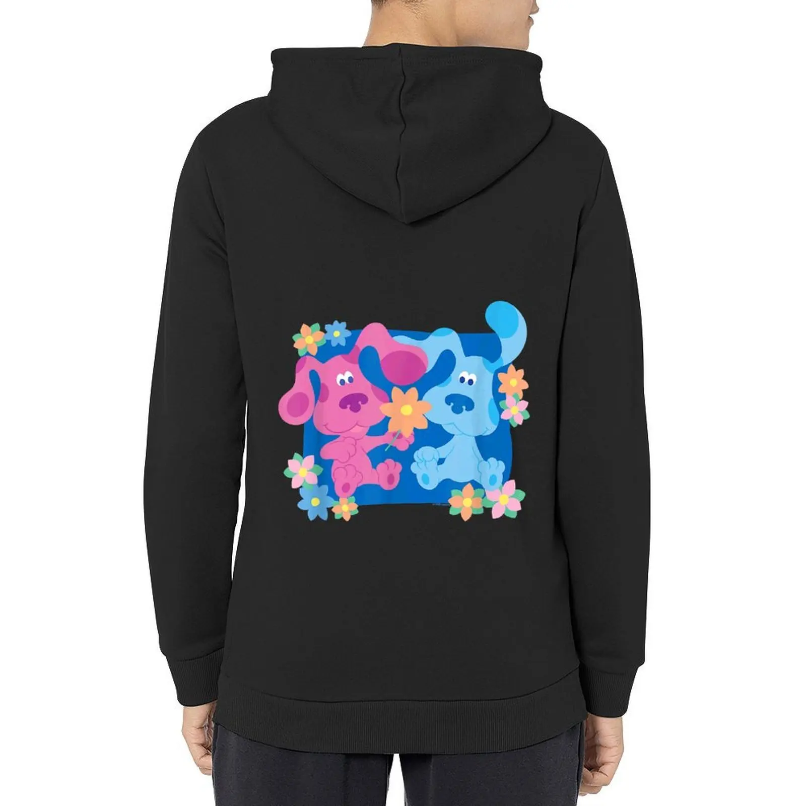 

Blue's Clues Magenta and Flowers Hoodie graphic t shirts men hooded shirt men's autumn clothes men's sweat-shirt man hoodie
