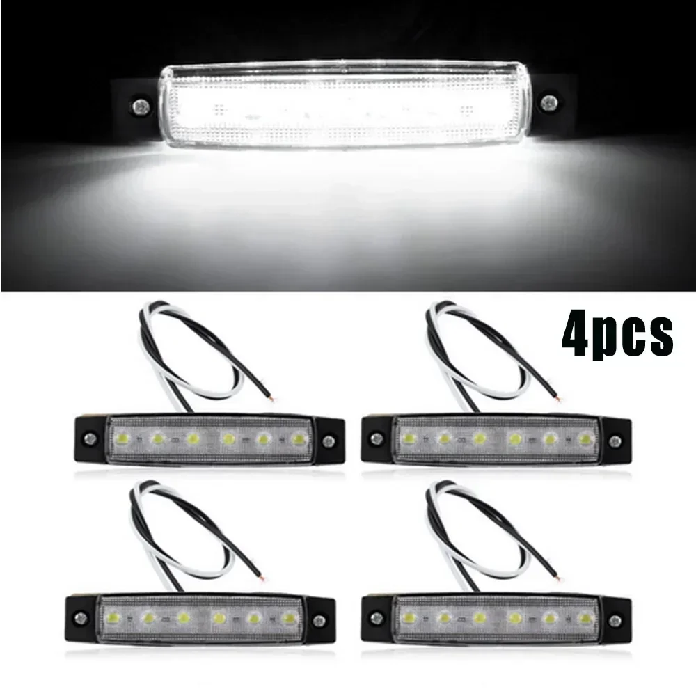 Grand ensemble de lumières de courtoisie LED étanches, qualité marine, 12 V, blanc froid, universel, voiture, bus, camion, remorque, van, 4 pièces