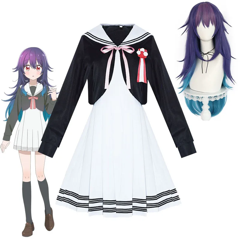 Anime Konohoshi Umika Cosplay Sailor Suit Hoshikuzu Telepath Costumes The Wig Of The Cosplayer Schoolgirl School Dress