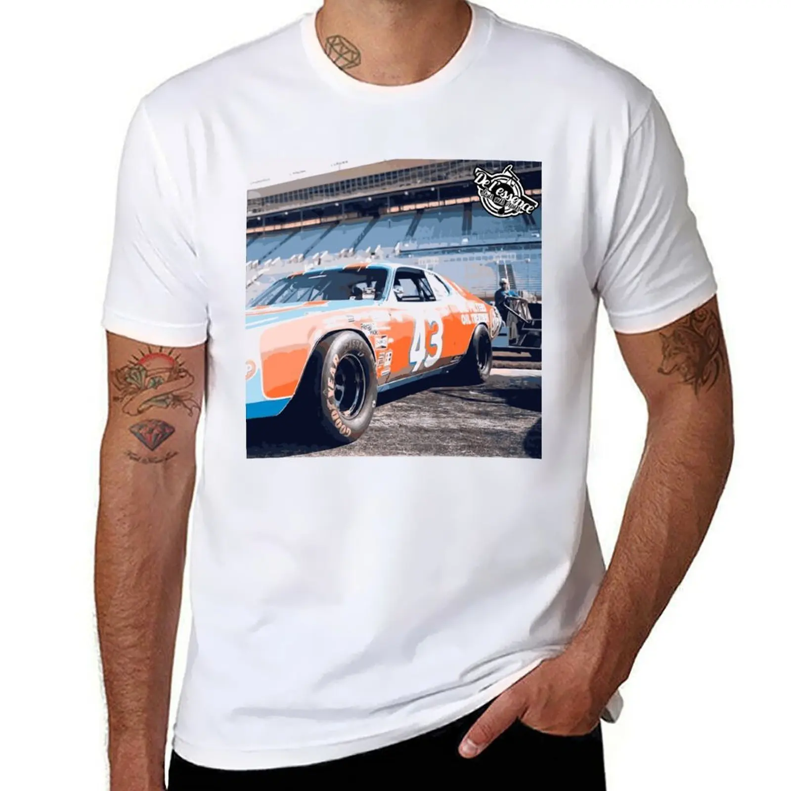 

DLEDMV - Stock car T-Shirt anime t shirts oversize t shirts for man cotton T-Shirt