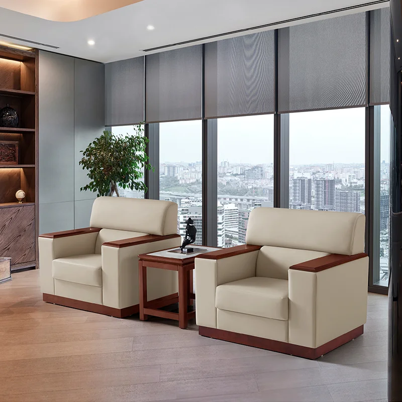 

Wholesale PU Leather Single Lounge Sofa for Apartment Home Office VIP Reception Meeting & Conference Room Use