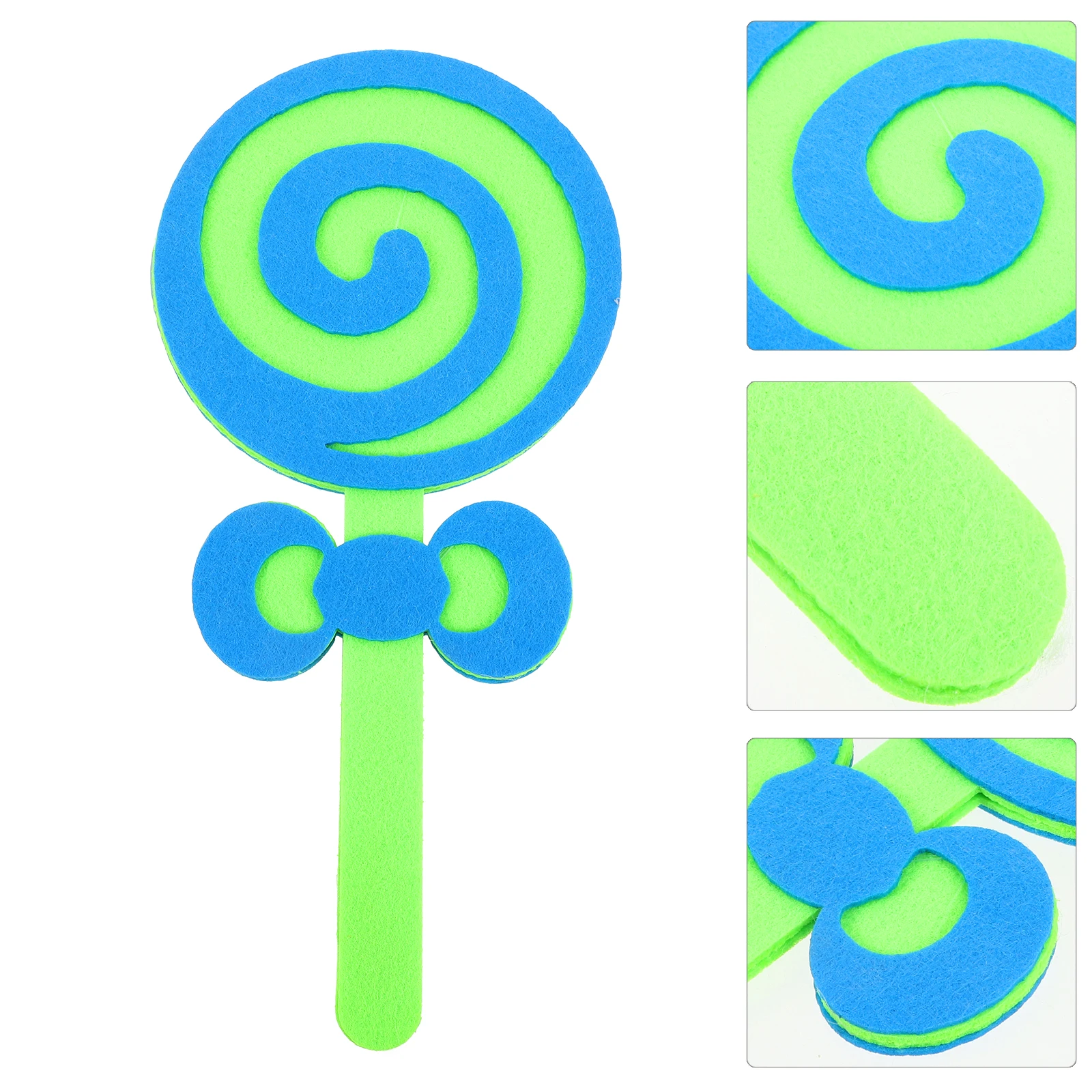 

2 Pcs Lollipop Props Cutouts Fake Small Decoration Felt Cloth Decorative Ornament Child s