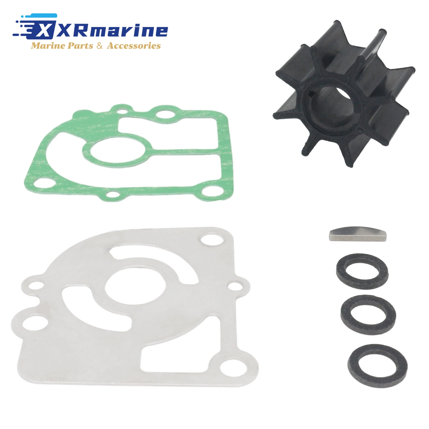 

Ремкомплект крыльчатки водяного насоса 8M0135803 для лодочных моторов Mercury Marine 4-тактных 9.9, 15, 20 л.с., запчасти 47-803748002