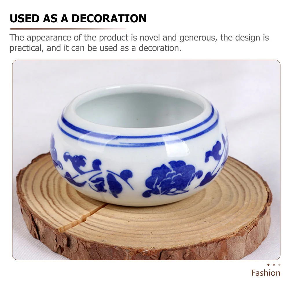 

8Pcs Ceramic Calligraphy Ink Dishes Practical Durable Ink Plates Lightweight for Painting Calligraphy Use Pen Washing Plate