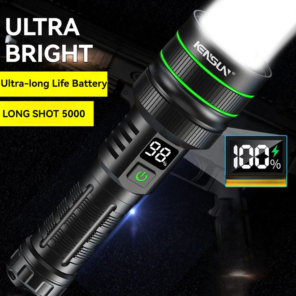 Clearance Special Offer: Ultra Bright Long Range LED Tactical Flashlight Rechargeable Variable Focus Campsite Light Outdoor