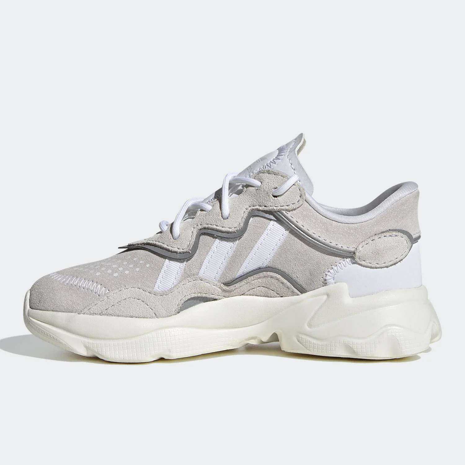 Sepatu olahraga ayah ringan berpotongan rendah anak-anak Adidas Clover asli EF6299